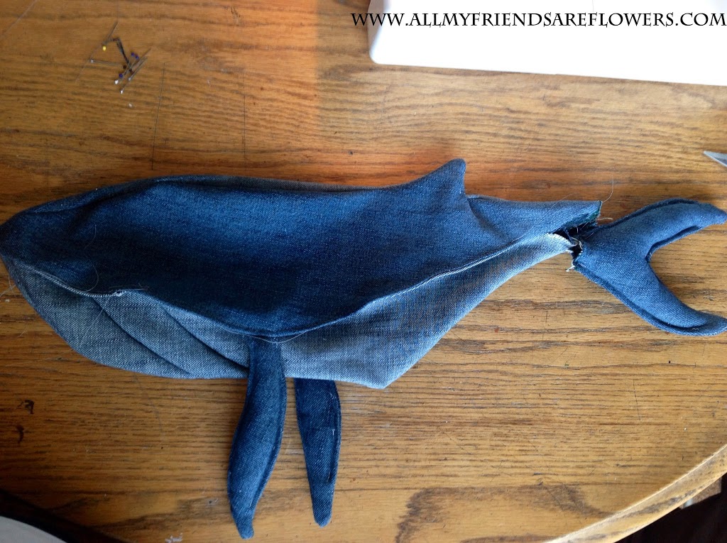 Denim Whale Tutorial & Printable Pattern