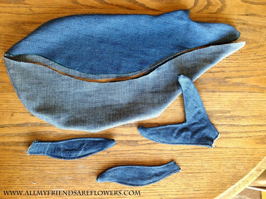 Denim Whale Tutorial & Printable Pattern